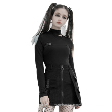 2021 Punk style lady skirts high waist A line woven fabric black short mini skirt OPQ-891BQF clothing women new design PUNK RAVE